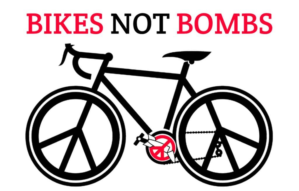 Dimanche 26 septembre Bikes Not Bombs Action contre les armes