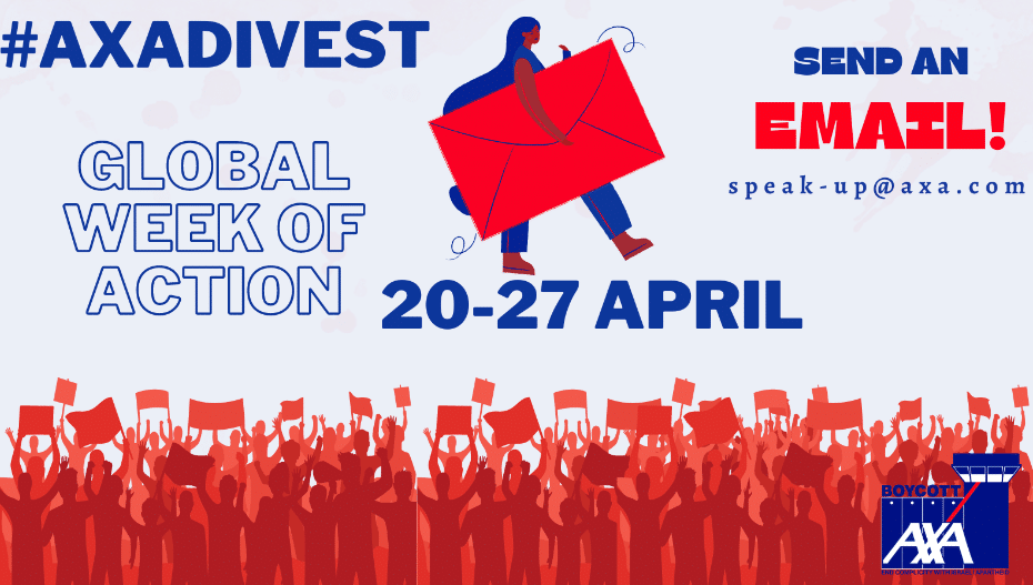 AXA : GLOBAL WEEK OF ACTION – MOBILISEZ-VOUS contre l’apartheid !