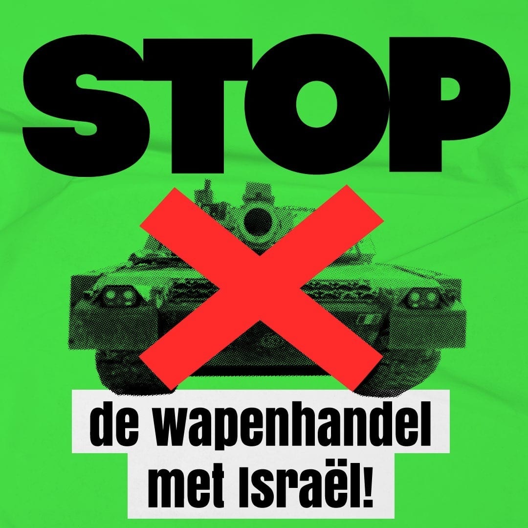 PETITIE: Stop de wapenhandel met Israël!